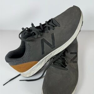 New Balance Men's Charcoal and Tan Sneakers